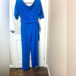 One piece off the shoulder jump suit.